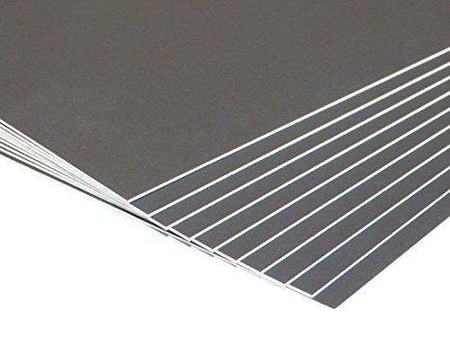 Pinnacle A2 Charcoal Grey Mount Board 1250mic - 12 Packs Of 10 Sheets
