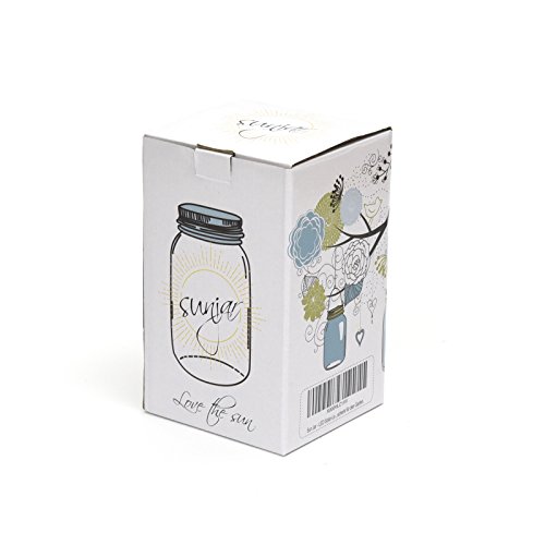 Sun Jar – LED Solar-Leuchte im Einmachglas für Balkon, Terrasse und Garten. Solar-Lampe, Solar-Laterne aus Glas. Das perfekte Geschenk für den Garten. - 7
