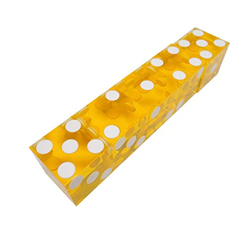 Preisvergleich Produktbild 19mm Casino Dice mit den Kanten Seriennummern transluzent klar D6 Würfel