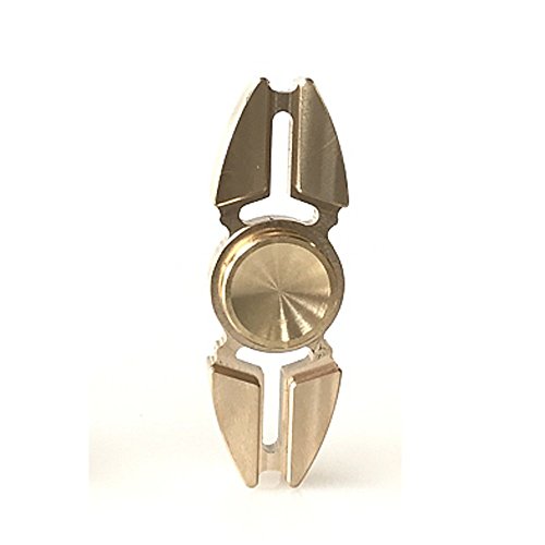 Hand Fidget Spinner,Omiky EDC Brass Double Fidget Spinner Finger Groy Toy for SBDX ADD ADHD Anxiety Autism Suffers (Gold) Hand Fidget Spinner,Omiky EDC Brass Double Fidget Spinner Finger Groy Toy for SBDX ADD ADHD Anxiety Autism Suffers (Gold)