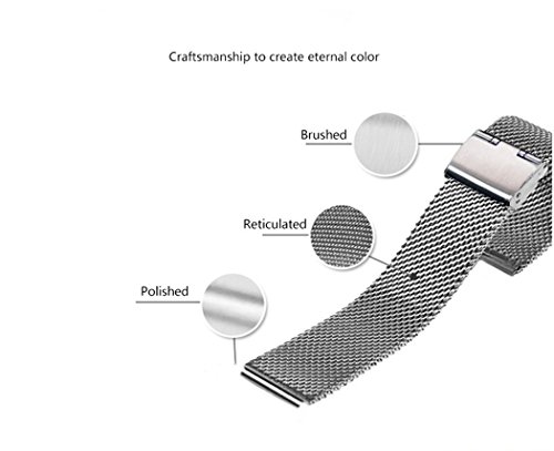 Cotop Milanese Metall 304 Edelstahlbänder für Xiaomi Mi Band 2-Armband - 4