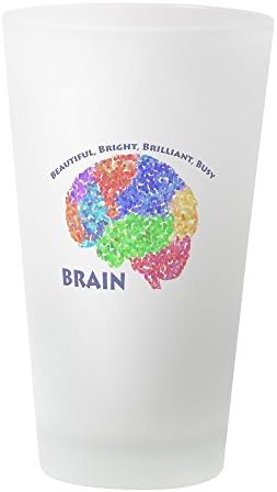 CafePress BBBB Brain Pint Glass, 16 oz. Drinking Glass