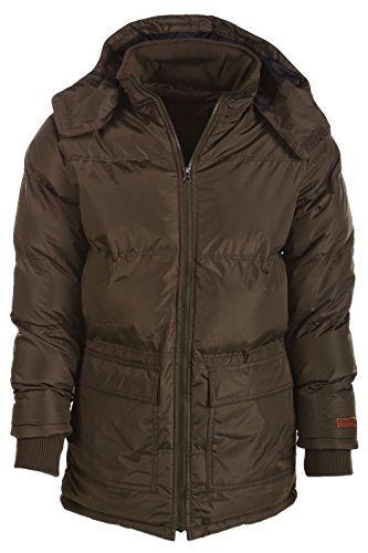 SHINE Winterjacke mit Kapuze Jacke 35103 [Khaki, M]