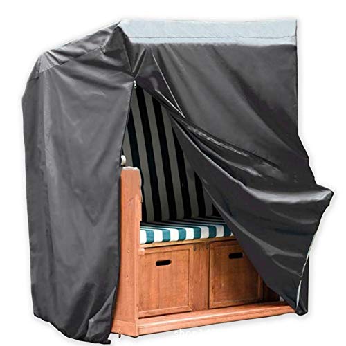 Preisvergleich Produktbild ZHANWEI Gartenmöbel Abdeckung Abdeckplane Schutzhülle Gartentisch Schaukelstuhl Staubschutzhaube Wasserdicht Draussen Anti-UV Polyester Rechteck Tabelle Schwarz Schutz Vor Überdachung Zeltplane, 3 Gr