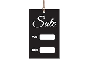CLOSE TO THE BONE Sale Cards - Promotional Sale Card/Labels - x200 Swing Ticket - (String is NOT Included) Sale Tag/Shop/Boutique - Sale was/Now - 57x95mm #253