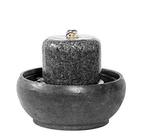 CLIMAQUA Zimmerbrunnen, Myo, schwarz, 18x18x15 cm, 0634 - 3