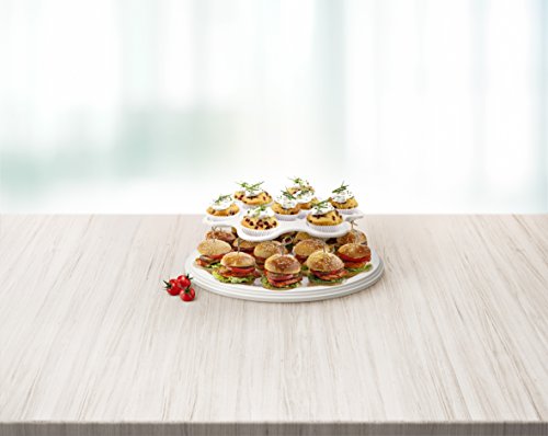 Emsa 514568 Faltbarer Partybutler mit Etagere, Höhe 15.5 cm, Ø 30 cm, Mint/Transparent, myBAKERY Plus - 8