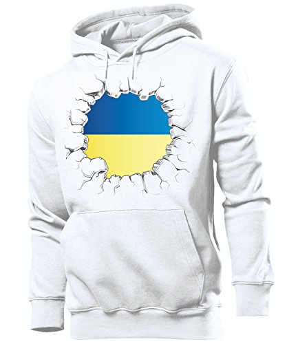 FUSSBALL – FANARTIKEL – Ukraine 5816 Herren Hoodie (HKP) Gr. M