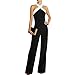 Produktbild Schwarz Mixed Weiß Lange Jumpsuit Overall Romper Sleeveless Elegant Mode Damen