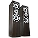 Produktbild LTC 3-Wege Bassreflex-Boxen Stereo Standlautsprecher Standboxen mit Sidefiring Subwoofer (880W, 20 Hz - 20 kHz) Paar Kastanienbraun