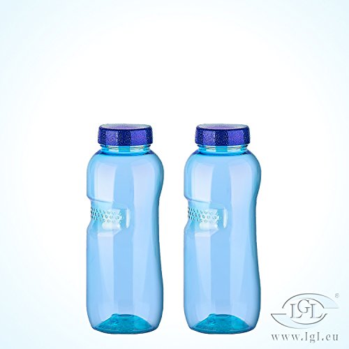 2 x 0,5 Liter Trinkflasche aus Tritan / Wasserflasche / BPA-frei