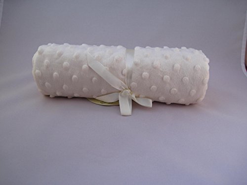 Baby Nursery Popcorn Textured/Dimple Effect Pram,Moses Blanket (Cream)