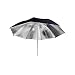 Produktbild LIUYUNE,33 Zoll äußeres schwarzes inneres Silber photographischer Regenschirmdurchmesser 85CM(Color:SCHWARZ + Silber,Size:1PC)