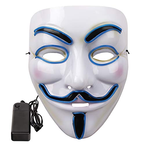 Light up party mask full face mask halloween mask fancy costume cosplay dress party props