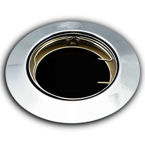 Einbaustrahler 104S-TP Einbaulampe Einbauleuchte Spot Einbauspot GU10 Chrom Einbauspot - 4