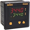 4+4 Digit, 7 Segment Dual Display Temperature Controller Selec TC344AX