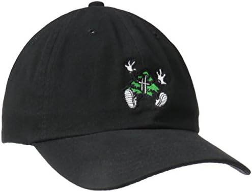 Hustle Trees Men's Ht Dad Hat, Black, One Size