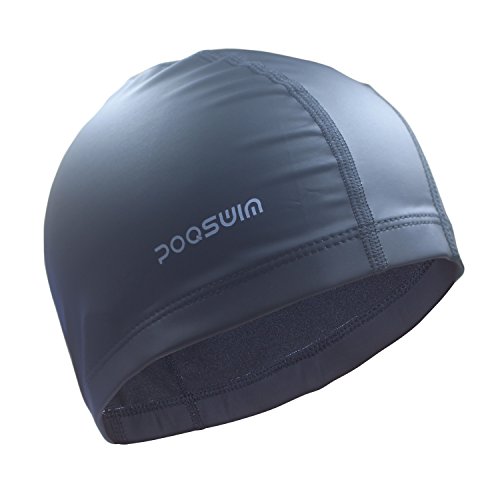Buy Poqswim Lycra Swim Cap With PU Coat Swim Hat Can Fit Long Hair Swim