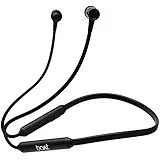 boAt 102 Wireless Lightweight Neckband with BT v5.0, Immersive Audio, Up to 15H Playback, IPX4 Water Resistance, Dual Pairing, Magnetic Earbuds(Black)
