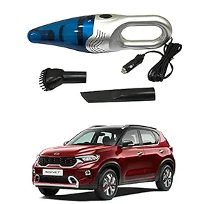 Oshotto 3500PA 12V (OSHO-VC-03) 100W Portable Car Vacuum Cleaner Compatible with Kia Sonet (Silver)