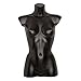 Produktbild Torso Frau Kunststoff bruchsicher schwarz Schaufensterpuppe Büste halben Bustier T-Shirt Hemd Top Unterwäsche