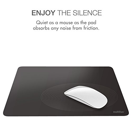Gaming Mauspad,multifun Mouse Pad Wasserdicht Ultra Dünnes rutschfeste Gummi mousepad für Mac verschiedenen Farben,26×20×0.04cm - 3