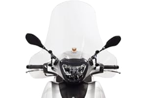 YUASA E-BIKERS. IT ISOTTA Windschutzscheiben-Set komplett mit Befestigungen für Piaggio BEVERLY 300 400 HPE 2021 2022