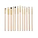 JACKY 12Pcs Cosmetic Eyebrow Eyeshadow Brush Makeup Brush Sets Kits Tools