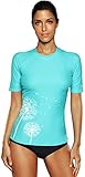 CharmLeaks Damen Rash Guard Kurzarm UV-Schutz (UPF) 50+...