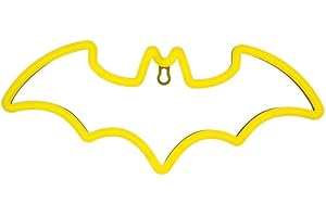 Batman LED Neon Light - Licenza ufficiale DC Comics, iconico logo a forma di lampada, alimentazione USB, accessori e decorazioni per la camera dei ragazzi | Paladone