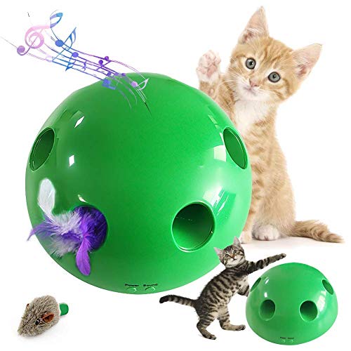 Lelestar Interactive Motion Cat Toy Mouse Stuzzica l'animale Domestico elettronico, Cat Catch Mouse Automatico a Caso, Peluche Chase Toy