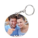 Sprinklecart Round Shape Personalized Keychain