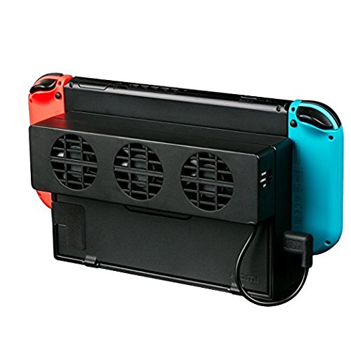 Nintendo Ventola di Raffreddamento, Likorlove Dock Station USB Esterna con 3 Ventole ad alta Velocità per Nintendo Switch Dock