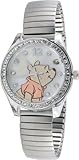 Neue Uhr Disney Winnie the Pooh Damen wp2717 Mop Zifferblatt silberfarbenes Expansion Armbanduhr