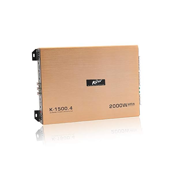 Herchr K-1500.4 Kfz-Audio, Subwoofer für Autos, Schwarz