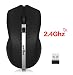 Produktbild Weibo Optische Gaming-Maus, kabellos, ergonomisch, für PC/USB Nano 2,4 GHz, 10 m, 4 Tasten, 2800 DPI Schwarz