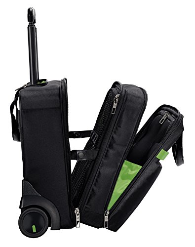 Leitz Business Softcase Handgepäck-Trolley (Smart Traveller, 19 Fächer, 44 x 37,5 x 23 cm, Polyester/Metall/Leder, Complete), Schwarz, 60590095 - 5