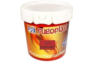 Rugoplast - Pintura plástica mate blanca económica S-1 para paredes de interior, Blanco
