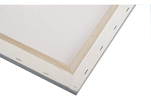 Rayher Toile d’artiste, blanche, 1 pce., 50X60X1,7cm, 100% coton, pré-étirée, châssis en bois entoilé, peinture artistique-6236800