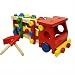 YIXIN Wooden Screw Truck Building Blocks Toy with Different Colors Nuts Tools Early Education Toy