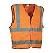 Produktbild Cofra Cofra Warnweste Clear V073-1 Warnschutz Weste in Signalfarbe, orange, 40-00V07301-XXXXL