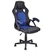 Produktbild Costway Racing Bürostuhl Schreibtischstuhl Gaming Drehstuhl Chefsessel Computerstuhl Sportsitz Bürosessel Farbwahl (blau)
