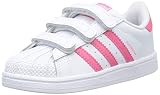 adidas superstar niña baratas Caucho único Adidas Superstar CF I, Zapatillas de Gimnasia Unisex Niños, Blanco FTWR White Clear Pink, 25 EU
