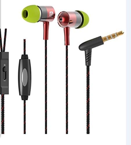 Langston ®Xiaomi Mi Note / Xiaomi Mi Note Pro Pink Braided Metal In Ear Stereo High Definition Headphones With built in Microphone &amp; Volume Control