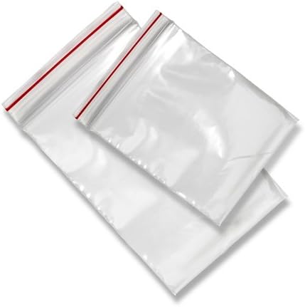 ( Pack of 400 bags ) 250 x 350 mm - 25 x 35 cm - ( 45 mk thickness ) Reusable bags Reclosable Plastic Clear Resealable Grip Self Seal Mini Poly Zip Lock with hanging hole (400)