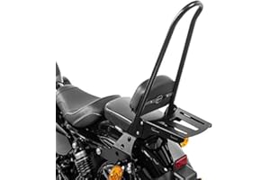 CRAFTRIDE Sissy Bar + Porte Bagages CSXL pour Harley Sportster Forty-Eight 48 10-20 Noir