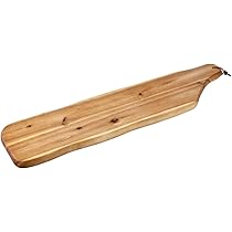 Kesper 28701 13 Snij- en trancheerplank, acaciahout, afmetingen: 48 x 36.5 x 4 cm, Hout, Brown