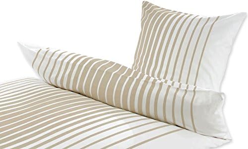 Sun Garden Bedding Cugar Stone Set of 2, 100% Cotton Sateen, brown, 135 x 200 cm