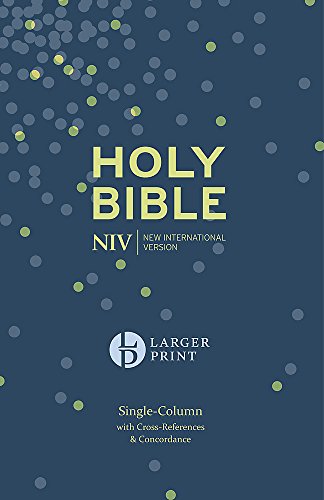 NIV Larger Print Compact Single Column Reference Bible: Hardback