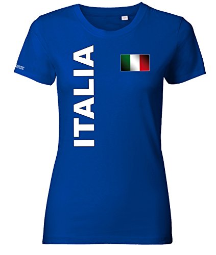 WM 2018 – Italia Fahne – Italien – Royalblau – WOMEN T-SHIRT by Jayess Gr. S